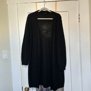 Cos Long Black Cardigan